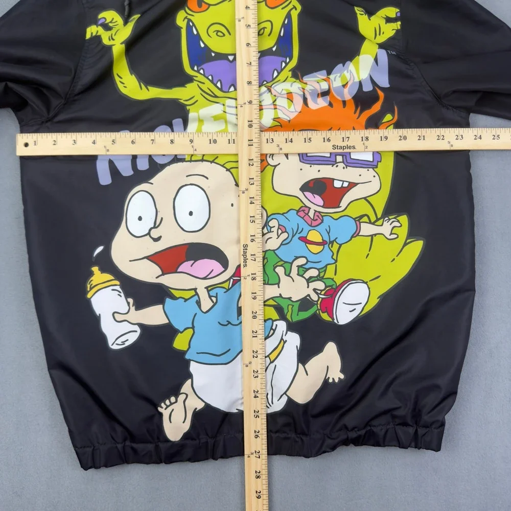 Members Only Nickelodeon Rugrats Windbreaker Jacket Size M Black